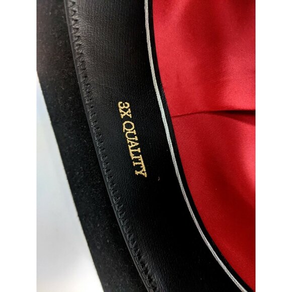 Vintage Smithbilt Cowboy Western Hat 6 7/8 Black Wool Felt 3X Calgary Canada - Picture 9 of 11